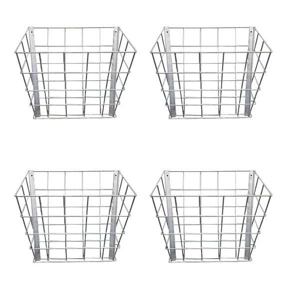 Rugged Ranch Livestock Steel Hay Feeder Rack for Goats, Sheep and Horses, 4 Pack