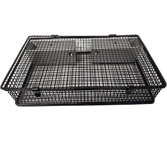 Rugged Ranch Products Mousinator Multi Catch Metal Wire Mouse Trap Cage with 2 Door Entry and Easy to Open Top Lid for Pest Control, Black