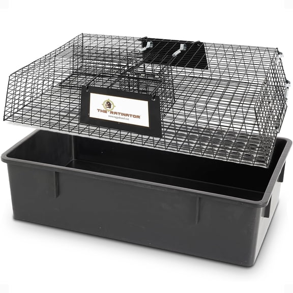 Rugged Ranch Ratinator Live Rat and Mouse Humane Trap, Large Multi Catch Metal Cage