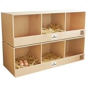Rugged Ranch TRIPLEX RuggEgg Wooden Chicken Coop Triple Nesting Boxes 2 Pack