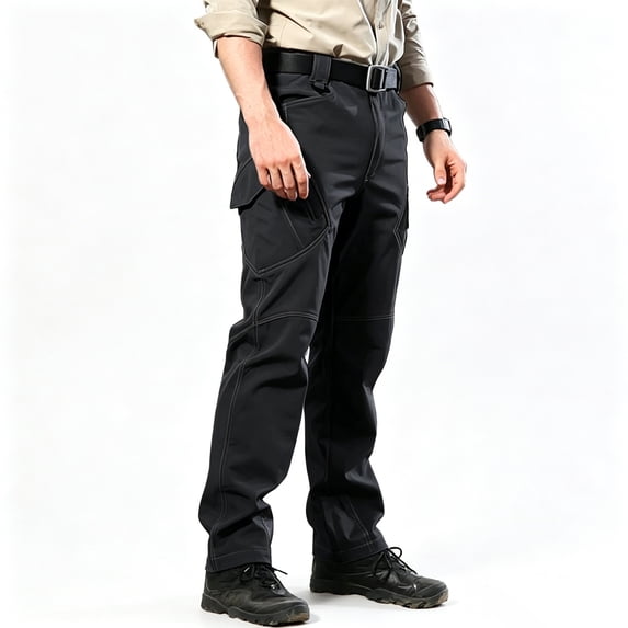 Rugged Relaxed Fit Utility Cargo Pants, Travel Casual Daily Wear Trousers
