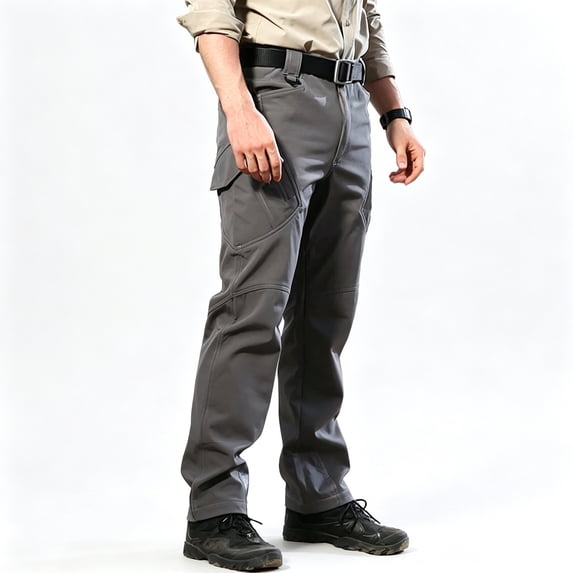 Rugged Relaxed Fit Utility Cargo Pants, Travel Casual Daily Wear Trousers