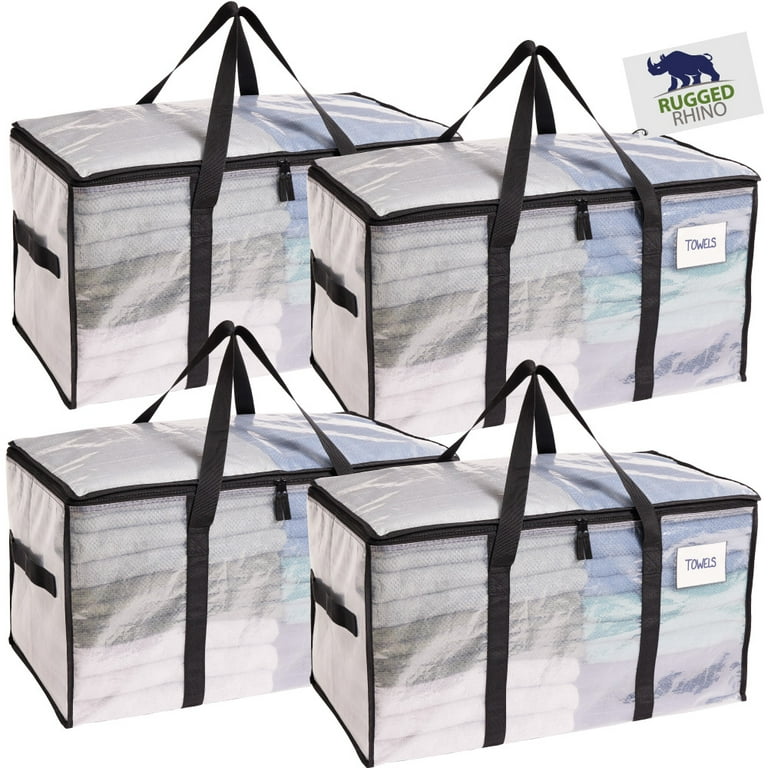 RUGGED RHINO Extra Large Moving Bags 50lb Capacity Water Resistant