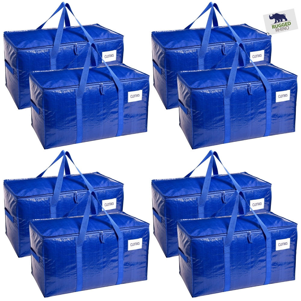 RUGGED RHINO Extra Large Moving Bags, 50lb Capacity, Water