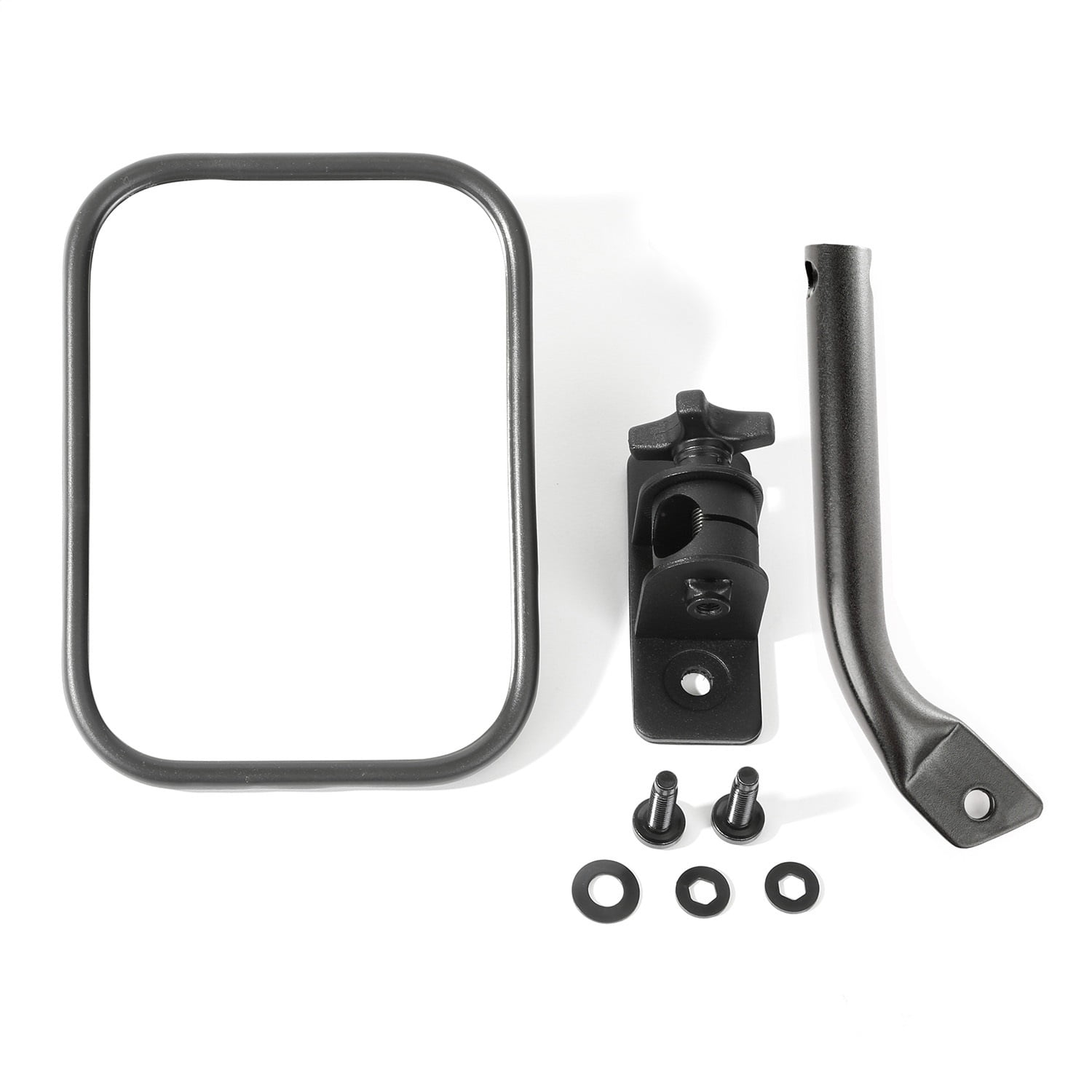 Rugged Ridge 11026.02 Mirror Relocation Bracket Kit, Stainless Steel ...