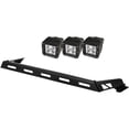 thumbnail image 1 of Rugged Ridge 11232.04 Light Bar Kit, Hood Mounted, 3 Square; 07-18 Jeep Wrangler JK Fits select: 2008,2015-2018 JEEP WRANGLER UNLIMITED, 1 of 6