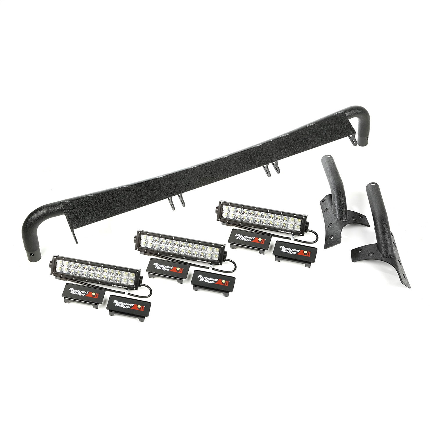 Rugged Ridge 11232.26 LED Light Bar For Jeep Wrangler (JK), Black Clear