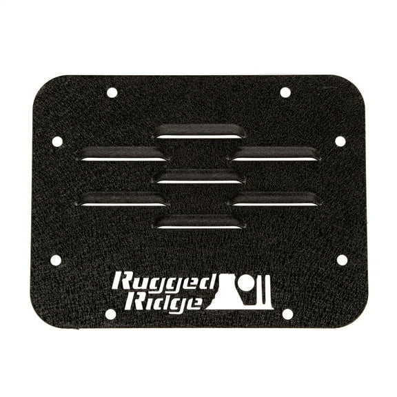 Rugged Ridge 11586.10 Tire Carrier Delete Plate; 07-18 Jeep Wrangler JK
