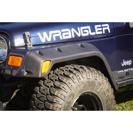 Rugged Ridge 11630.20 All Terrain Fender Flare Kit, 4.75 Inch, 4 Piece; 97-06 Jeep Wrangler