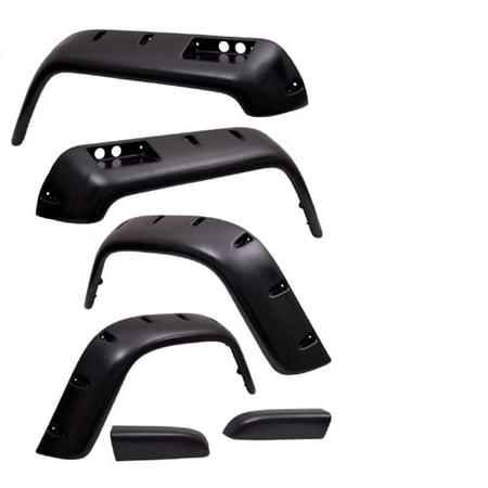 Rugged Ridge 11632.20 All Terrain Fender Flare Kit, 4.75 Inch, 6 Piece; 87-95 Jeep Wrangler