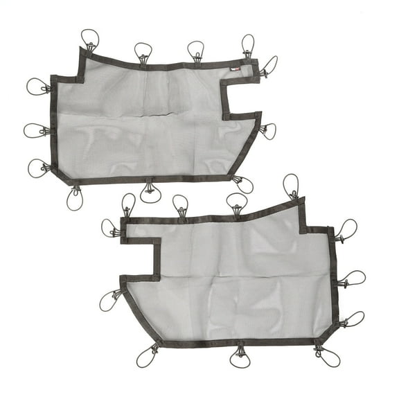 Rugged Ridge 13579.50 Tube Door Cover Kit, Front, Pair, Black; 07-18 Jeep Wrangler JK/JKU