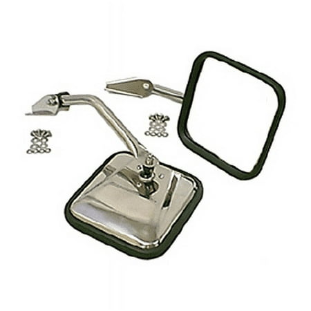 Rugged Ridge 55-86 Jeep CJ Stainless Steel Side Mirror Kit