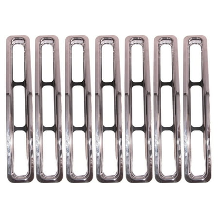 Rugged Ridge 11306.01 Grille Insert Kit, Chrome; 87-95 Jeep Wrangler YJ
