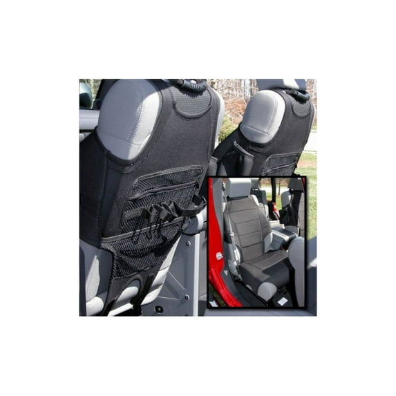 Rugged Ridge Neoprene Seat Vests Black; 07-16 Jeep Wrangler Jk 13235.20