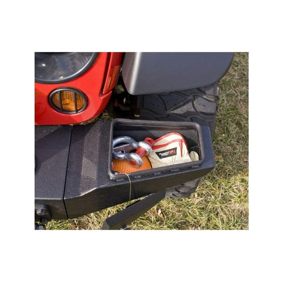 Rugged Ridge by RealTruck | 11540.22 Xhd Bumper Storage End Kit, Front; 1976-2006 CJ/Wrangler Compatible with Select: 2015-2018 Jeep Wrangler Unlimited, 2012-2014 Jeep Wrangler