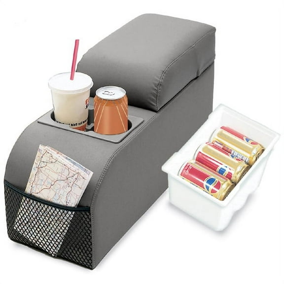 Rugged Ridge by RealTruck Center Console for Jeep CJ & Wrangler YJ | Standard, Locking, Gray | 13101.09 | Compatible with 1976-1995 Jeep CJ & Wrangler YJ