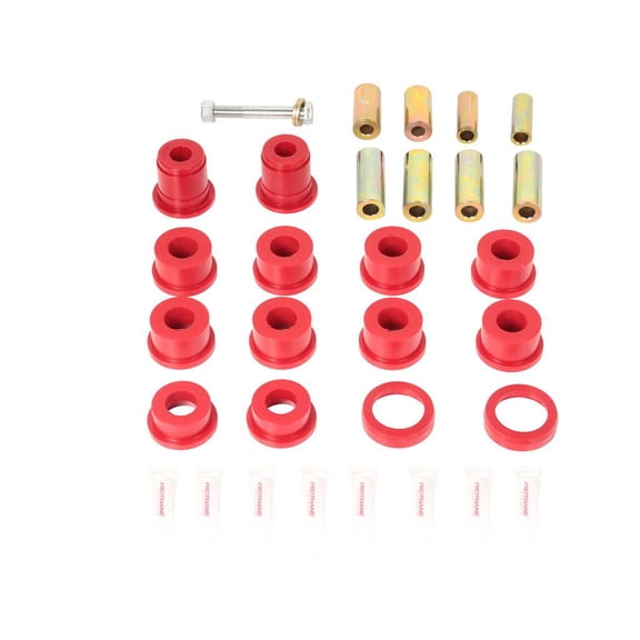 Rugged Ridge by RealTruck Control Arm Bushing Kit for Wrangler JK/JKU | Front, Polyurethane, Red | 1-211 | Compatible with 2007-2018 Jeep Wrangler JK/JKU