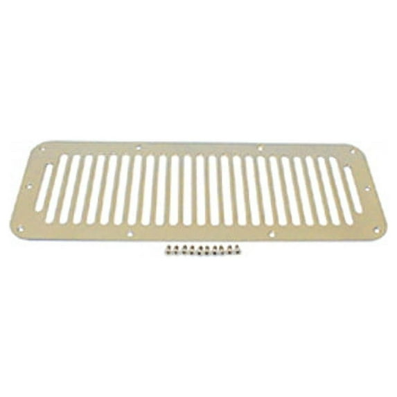 Rugged Ridge by RealTruck Cowl Vent Cover for Jeep CJ/Wrangler YJ | Stainless Steel | 11117.02 | Compatible with 1976-1986 Jeep CJ; 1987-1995 Jeep Wrangler YJ