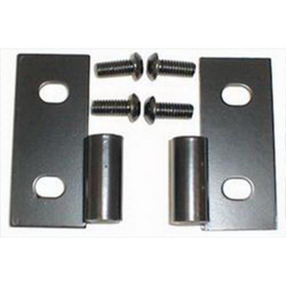 Rugged Ridge 11202.03 Door Hinge Brackets, Lower, Black; 76-06 Jeep CJ/Wrangler YJ/TJ