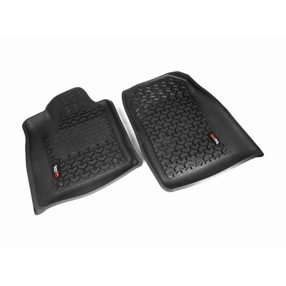 Rugged Ridge by RealTruck Floor Liners for Dodge RAM | Front | 82903.01 | Compatible with 2002-2011 Dodge RAM 1500 Quad Cab; 2003-2011 RAM 1500/2500/3500 Regular Cab; 2006-2011 RAM 2500/3500 Mega Cab