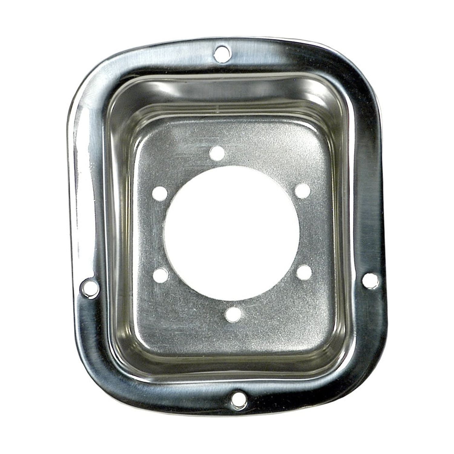 Rugged Ridge by RealTruck Fuel Filler Bezel for Jeep CJ/Wrangler YJ | Stainless Steel | 11135.01 | Compatible with 1976-1986 Jeep CJ; 1987-1995 Jeep Wrangler YJ
