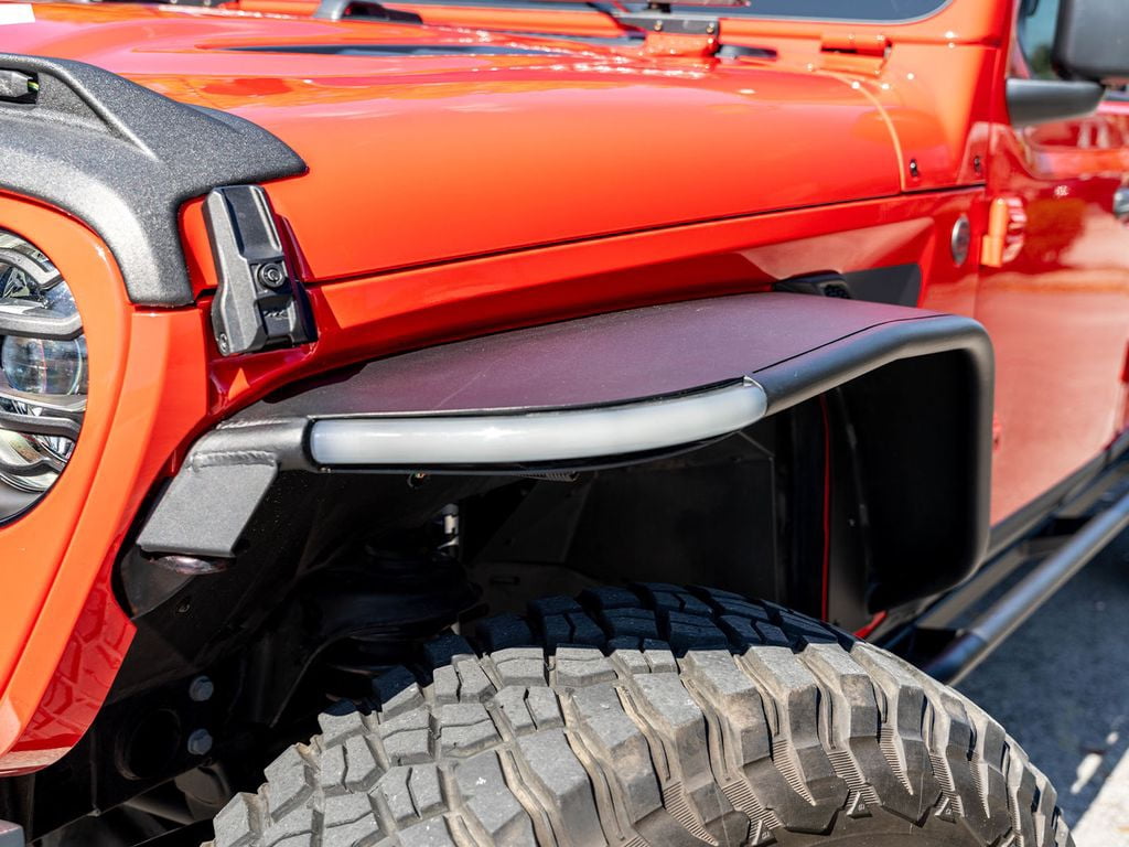 Rugged Ridge by RealTruck Metal Max Fender Flares Front, Daytime Running Lights, Steel, Textured Black|11641.13|2018-2024 Jeep Wrangler JL 2/4-Door; 2020-2024 Jeep Gladiator JT