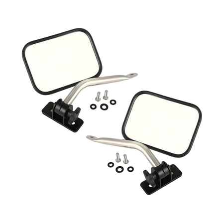 Rugged Ridge by RealTruck Mirror Relocation Kit for Wrangler TJ/JK | Quick Release, Stainless | 11026.12 | Compatible with 1997-2018 Jeep Wrangler TJ/JK