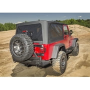 Rugged Ridge by RealTruck Montana Soft Top for Wrangler LJ | Black Diamond, Polyester & Cotton Fabric | 13761.35 | Compatible with 1997-2006 Jeep Wrangler Unlimited LJ