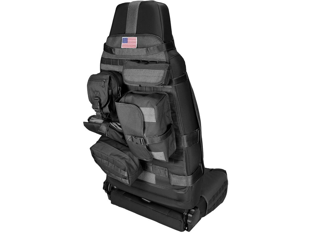 Rugged Ridge by RealTruck Seat Cover for Various Jeep Models | Front, Cargo, Black | 13236.01 | Compatible with 1976-1986 Jeep CJ; 1987-2024 Jeep Wrangler YJ/TJ/JK/JL; 2020-2024 Jeep Gladiator JT