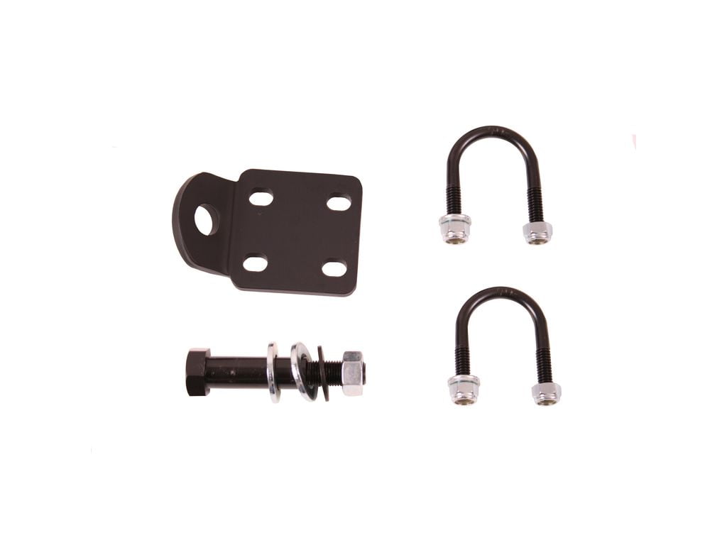 Rugged Ridge by RealTruck Steering Stabilizer Bracket | Steel Construction, Black Finish | 18040.50 | Compatible with Only the Rugged Ridge by RealTruck 18050.82 & 18050.83 Kits