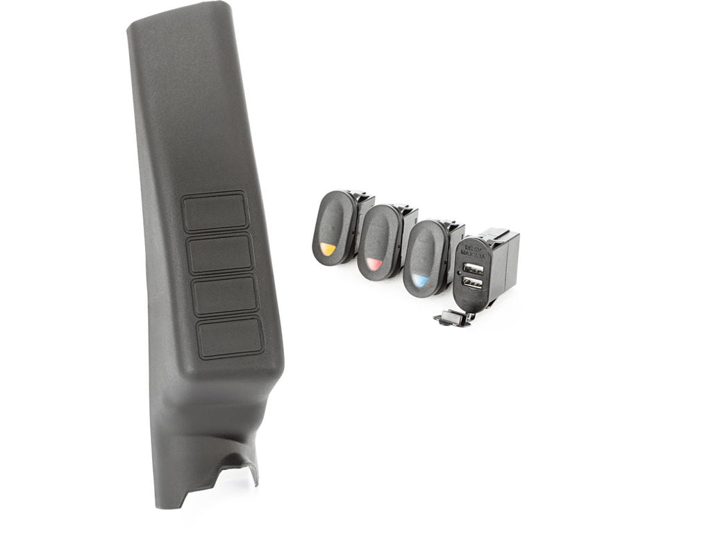 Rugged Ridge 17235.12 Rocker Switch - 2 Position, Etched, Universal For Jeep & Off-Road Accessories (1999-2022)