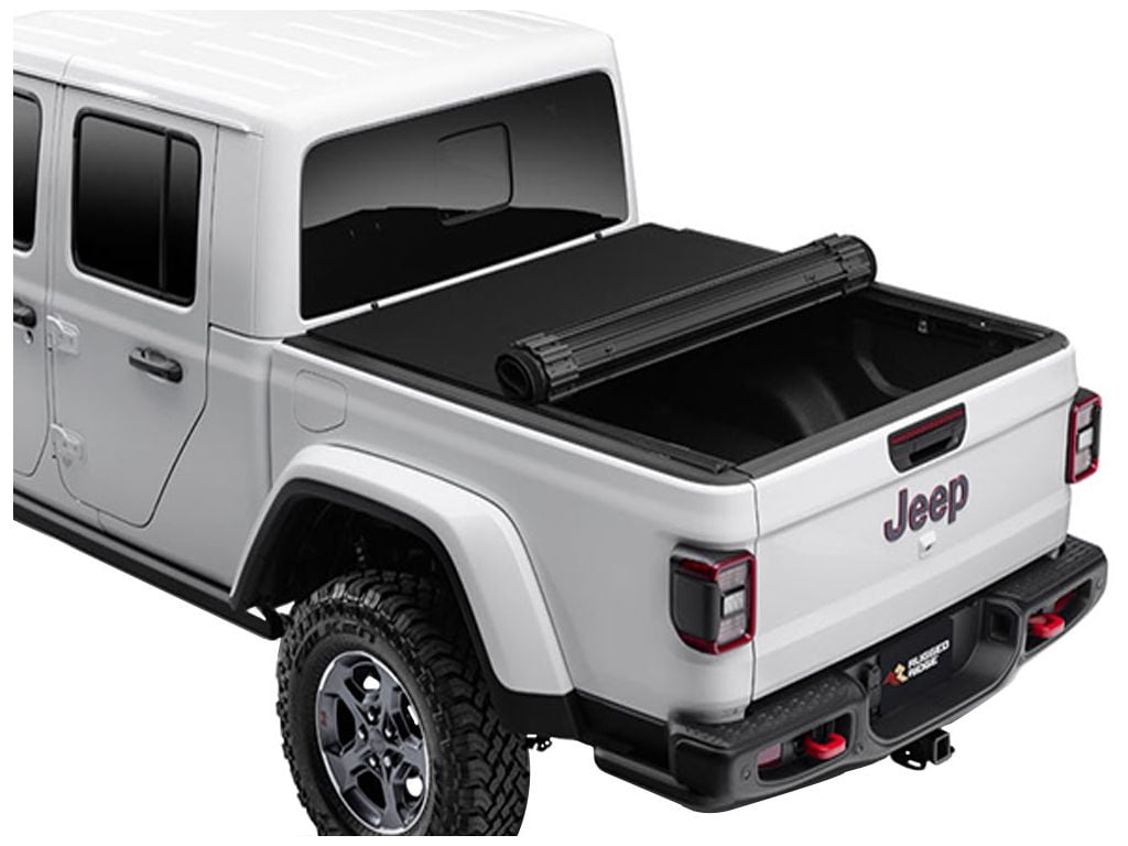 Rugged Ridge by RealTruck Armis Hard Rolling Bed Cover for Gladiator JT | Textured Black | 13550.23 | Compatible with 2020-2024 Jeep Gladiator JT