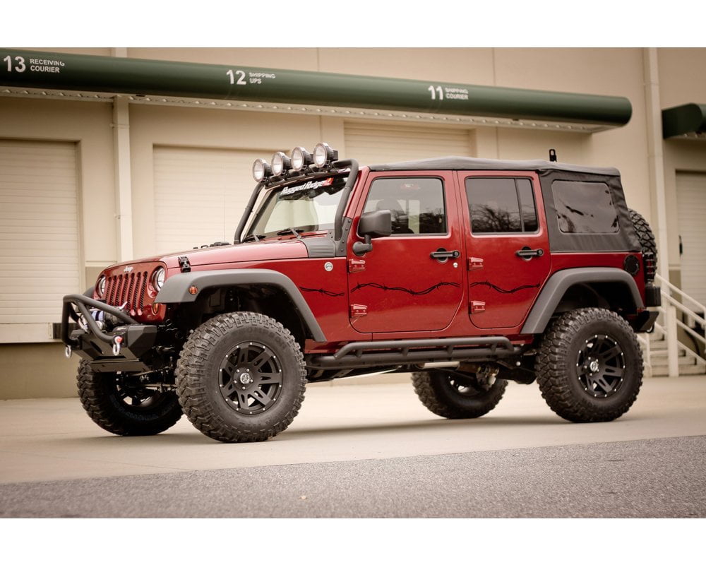 Rugged Ridge by RealTruck Barbed Wire Side Decal Kit for Wrangler JK | 12300.32 | Compatible with 2007-2018 Jeep Wrangler JK