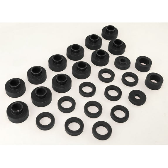 Rugged Ridge by RealTruck Body Mount Kit for Jeep CJ | 26-Pieces, Black | 1-104BL | Compatible with 1981-1986 Jeep CJ-8 Scrambler