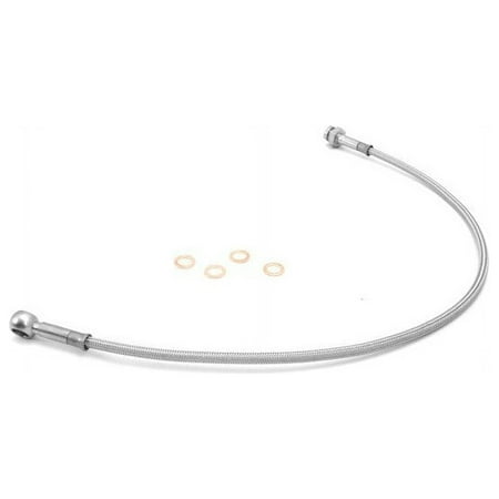 Rugged Ridge by RealTruck Brake Hose Kit for Wrangler YJ | Front, Stainless Steel | 16734.07 | Compatible with 1987-1995 Jeep Wrangler YJ