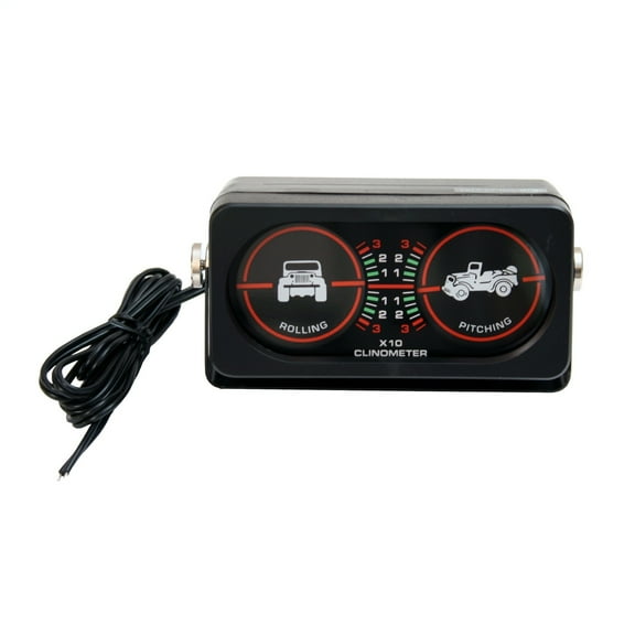 Rugged Ridge by RealTruck Clinometer | Illuminated, Black | 13309.02 | Universal
