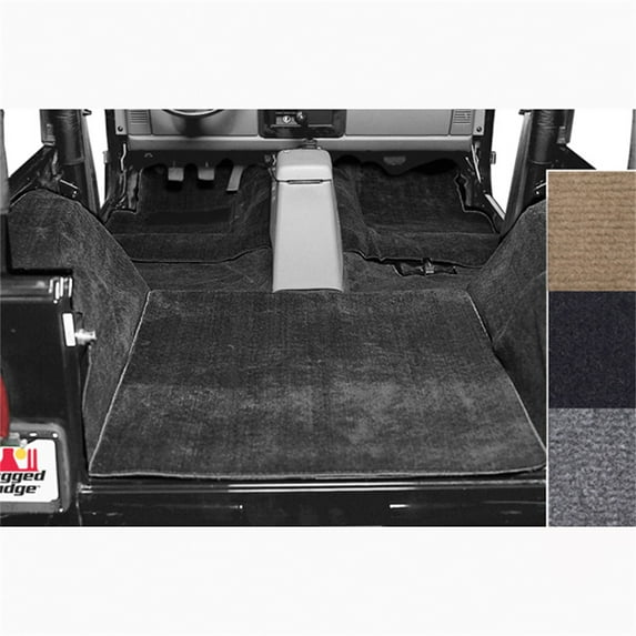 Rugged Ridge by RealTruck Deluxe Carpet Kit for Wrangler TJ | Gray | 13691.09 | Compatible with 1997-2006 Jeep Wrangler TJ