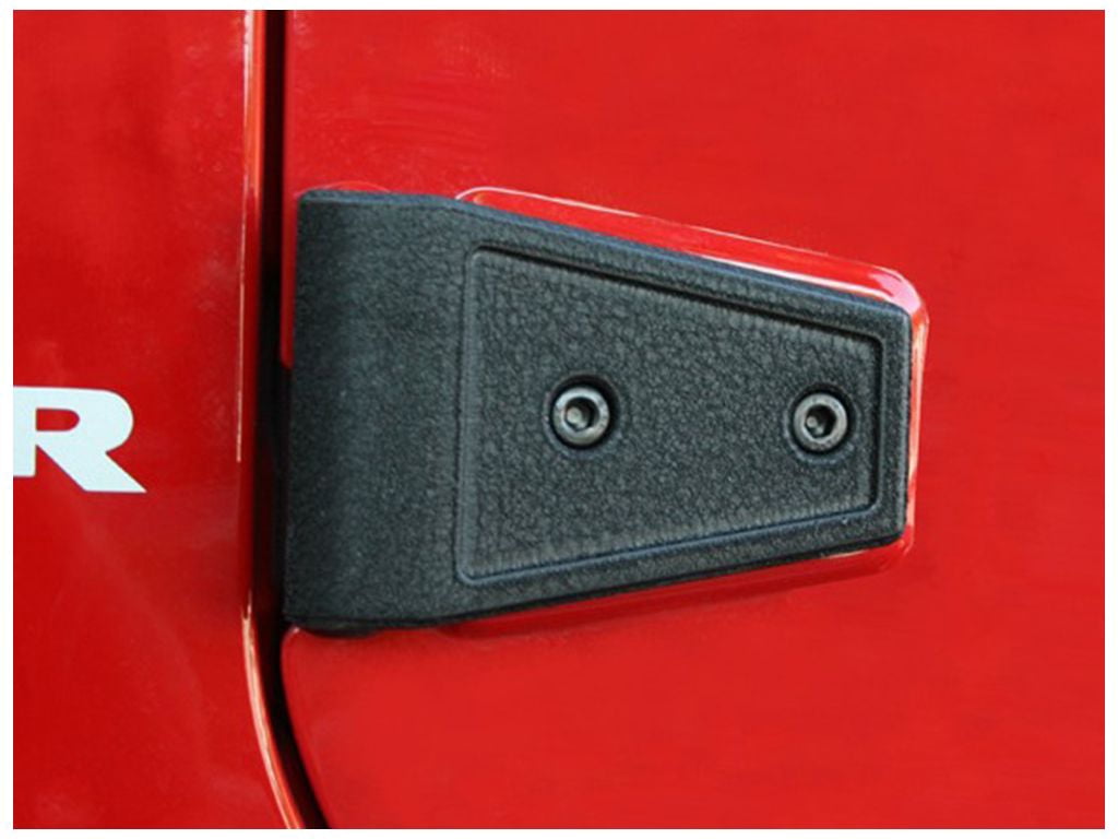 Rugged Ridge by RealTruck Door Hinge Cover Kit for Wrangler JK | Textured Black | 11202.04 | Compatible with 2007-2018 Jeep Wrangler JK