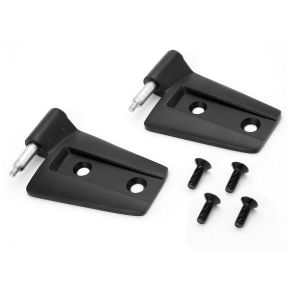 Rugged Ridge by RealTruck Door Hinge Kit for Wrangler JK | Left, Black | 11202.23 | Compatible with 2007-2018 Jeep Wrangler JK