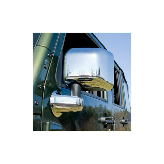 Rugged Ridge by RealTruck Door Mirror Arm Cover Kit for Wrangler JK | 4-Piece, Chrome | 13311.03 | Compatible with 2007-2018 Jeep Wrangler JK