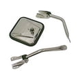 thumbnail image 1 of Rugged Ridge 11005.02 Door Mirror Kit, Convex Glass, Stainless Steel; 55-86 Jeep CJ Fits select: 1972-1974,1979-1980 AMERICAN MOTORS JEEP, 1 of 2