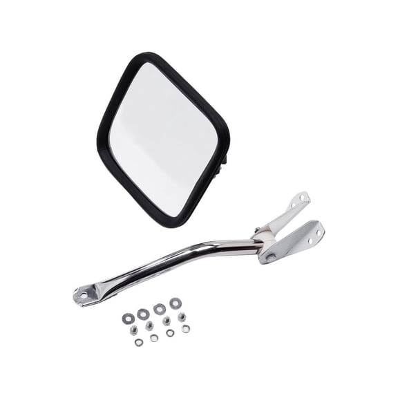 Rugged Ridge by RealTruck Door Mirror Kit for Jeep CJ | Convex Glass, Black | 11001.03 | Compatible with 1955-1986 Jeep CJ