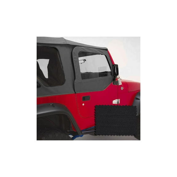 Rugged Ridge by RealTruck Door Skins for Wrangler TJ | Black Diamond, Pair | 13717.35 | Compatible with 1997-2006 Jeep Wrangler TJ