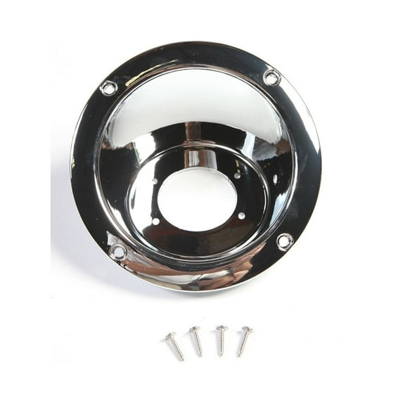 Rugged Ridge 11135.25 Fuel Filler Cover, Chrome; 97-06 Jeep Wrangler TJ