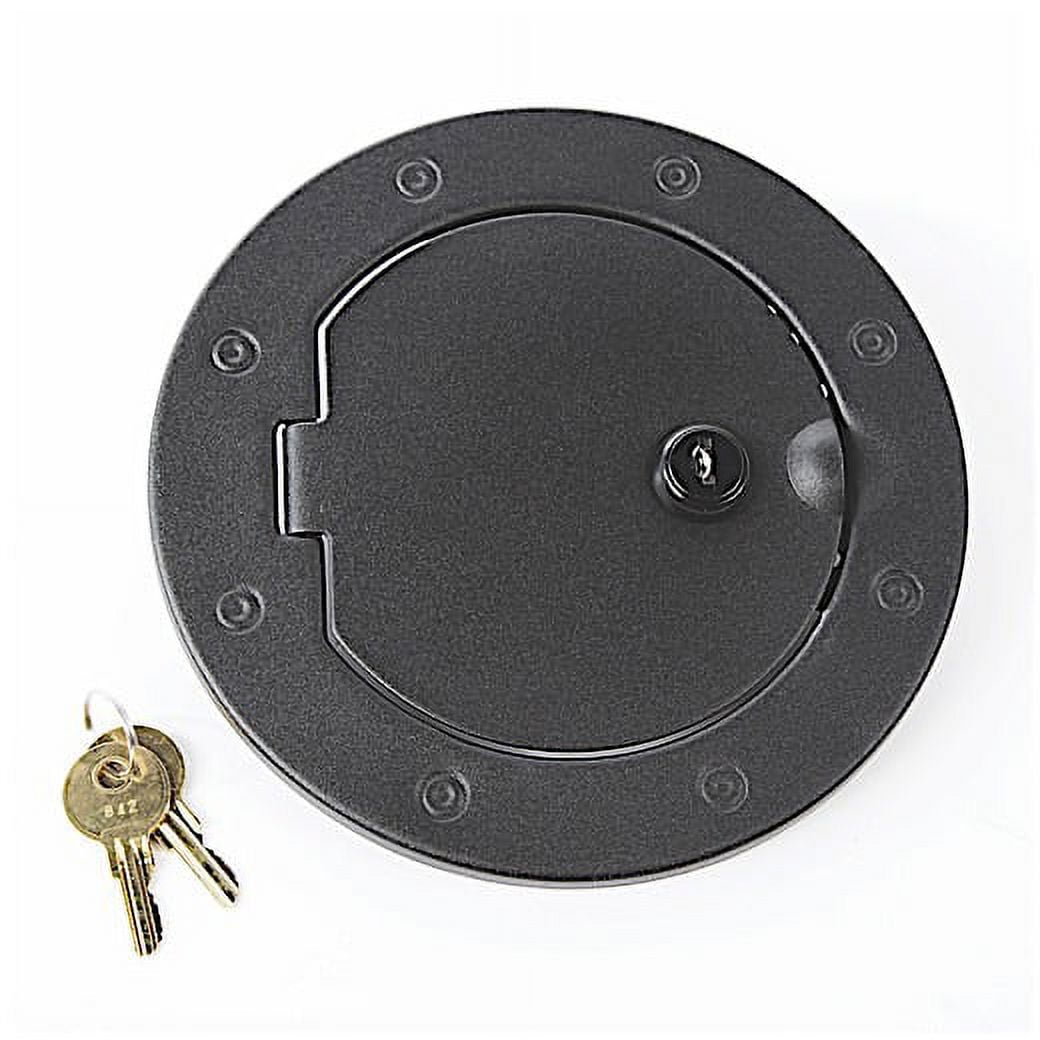 Rugged Ridge Non-Locking Gas Cap Door Textured Black - 2007-18 Jeep Wrangler JK Rugged Ridge Non-Locking Gas Cap Door Textured Black - 2007-18 Jeep Wrangler JK