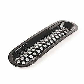 Rugged Ridge by RealTruck Grille Insert Kit for Wrangler JK/JKU | Black, Perforated | 11306.31 | Compatible with 2007-2018 Jeep Wrangler JK/JKU