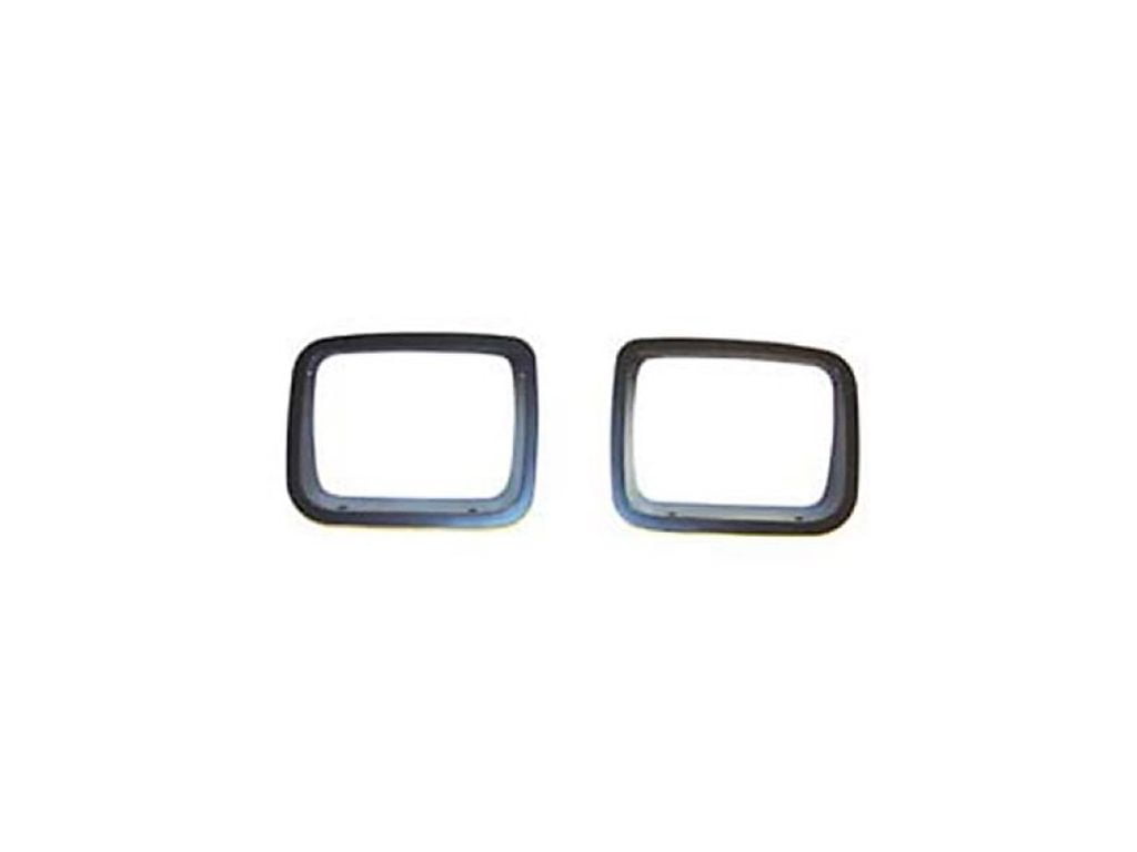 Rugged Ridge by RealTruck Headlight Bezel Kit for Wrangler YJ | Black | 12419.24 | Compatible with 1987-1995 Jeep Wrangler YJ