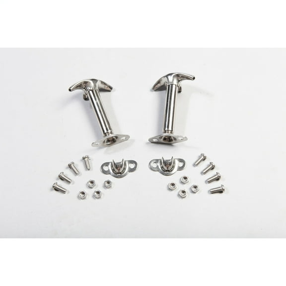 Rugged Ridge by RealTruck Hood Catch Kit for Jeep CJ & Wrangler YJ | Stainless Steel | 11116.01 | Compatible with 1941-1986 Jeep CJ; 1987-1995 YJ