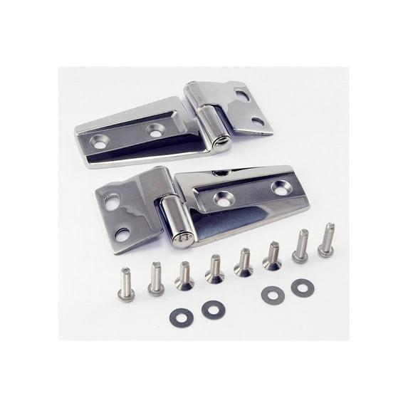 Rugged Ridge by RealTruck Hood Hinge Kit for Wrangler JK/JKU | Stainless Steel | 11111.22 | Compatible with 2007-2018 Jeep Wrangler JK/JKU