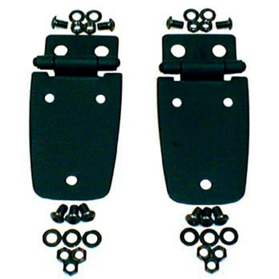 Rugged Ridge by RealTruck Hood Hinge Kit for Wrangler TJ | Black | 11205.02 | Compatible with 1997-2006 Jeep Wrangler TJ